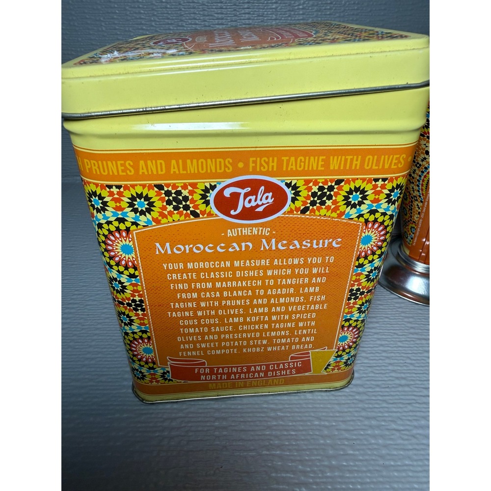 Tala Authentic Moroccan Measure and Storage Tin Set Made in England Kitchenware - Picture 6 of 13